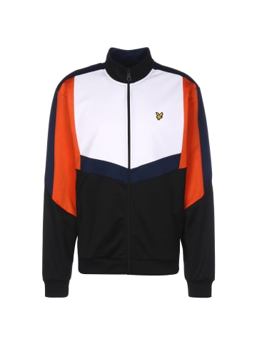 Lyle & Scott Trainingsjacke Track Zip Through in schwarz / orange