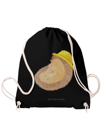 Mr. & Mrs. Panda Sportbeutel Igel Beten ohne Spruch in Schwarz