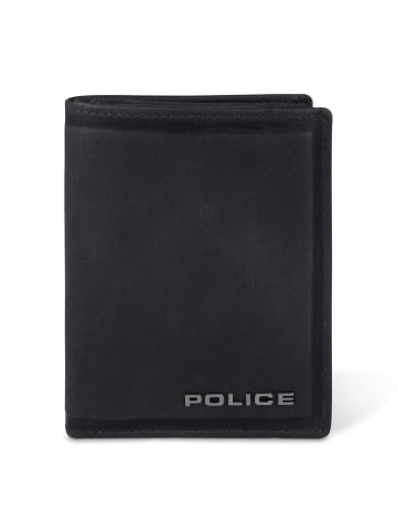 Police Geldbörse Leder 9 cm in black