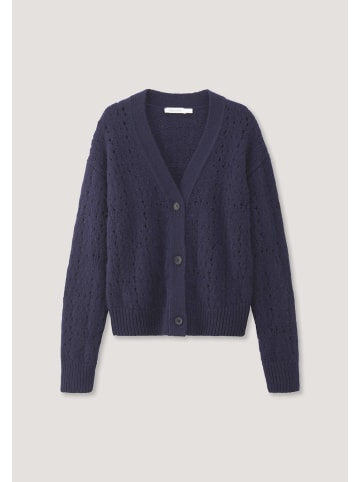 Hessnatur Strickjacke Relaxed in pflaume