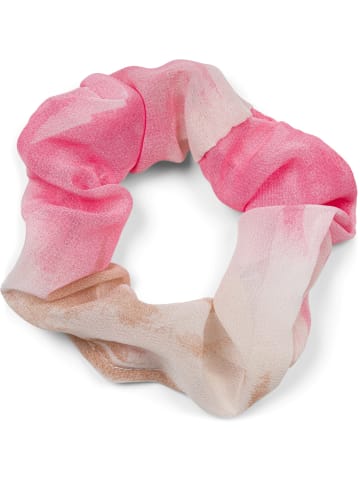 styleBREAKER Scrunchie Haargummi in Koralle-Braun