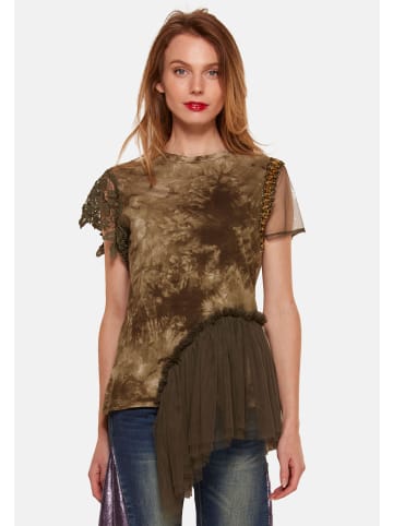 TOOCHE Shirt & Top "Green Dream" in braun