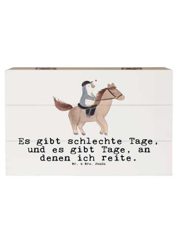 Mr. & Mrs. Panda Geschenkbox Pferd Reiten mit Spruch in Weiß