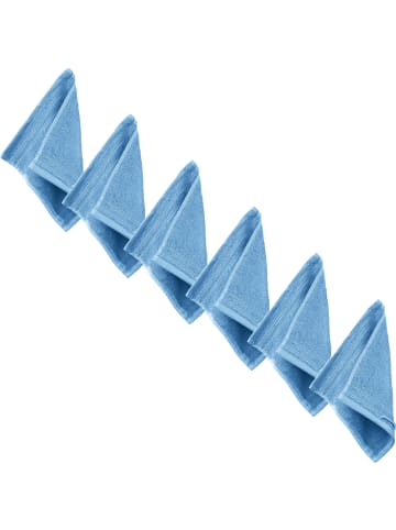 Erwin Müller Frottier Seiftuch 6er-Pack Heidelberg in hellblau