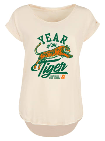 F4NT4STIC T-Shirt Stranger Things Hawkins Year of The Tiger 86 in Whitesand