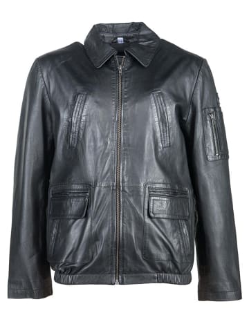 JCC Lederjacke mit verschließbaren Brusttaschen 48033 in schwarz