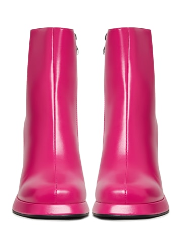 CESARE GASPARI Blockabsatz-Stiefeletten in Pink