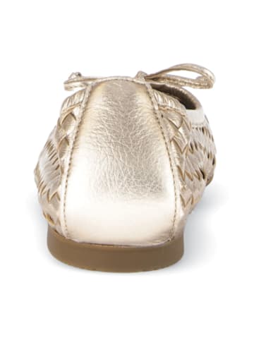Gabor Ballerinas in Gold