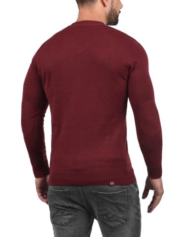 BLEND Strickpullover BHLasse 20703348ME Strickpulli mit aufgestickten Ellenbogenpatches in Rot