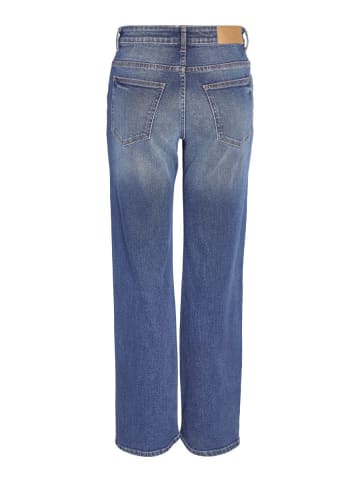 Noisy may Straight Fit Jeans in Medium Blue Denim