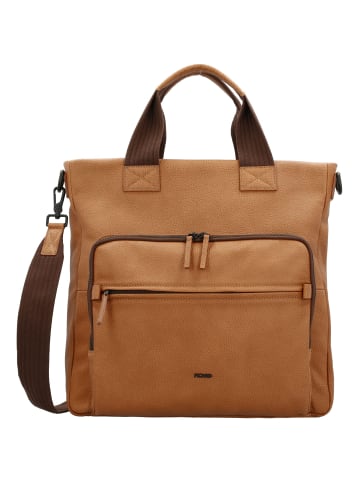 PICARD Casual Handtasche Leder 41 cm Laptopfach in cognac