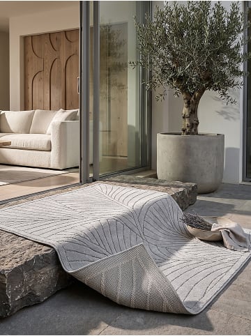 KADIMA DESIGN Teppich Outdoor ENGADIN skandinavisch Schlafzimmer Terrasse in Silbergrau
