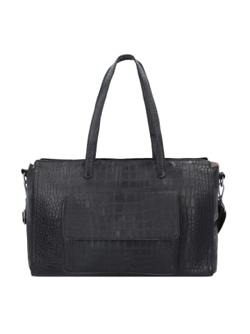 Cowboysbag Alvanley Wickeltasche Leder 40 cm in croco black