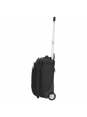 D&N Business - 2-Rollen Businesstrolley 43 cm Polyester (schwarz) in schwarz