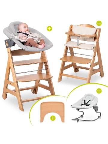 Hauck Beta Plus 5-tlg. Newborn Set - Hochstuhl in braun