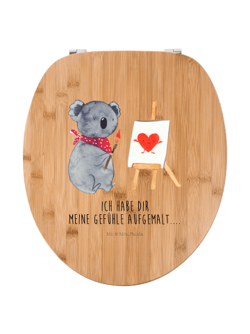Mr. & Mrs. Panda klo deckel Koala Künstler mit Spruch in Braun