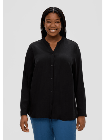 TRIANGLE Bluse langarm in Schwarz