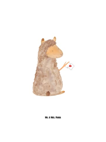 Mr. & Mrs. Panda Thermoflasche Alpaka Fahne ohne Spruch in Weiß