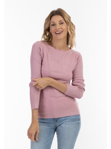 Usha Strick Pullover in Altrosa