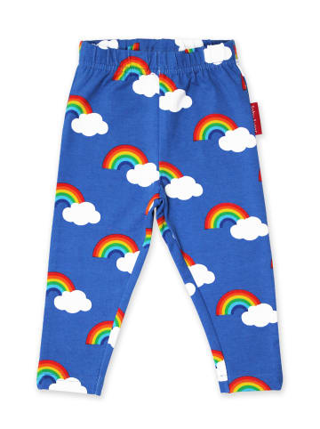 Toby Tiger Leggings mit Regenbogen Print in blau