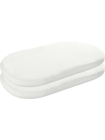 Erwin Müller Frottee Baby-Spannbettlaken 2er-Pack Erding in weiß