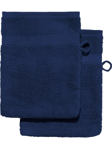Erwin Müller Frottier Waschhandschuh 2er-Pack Sindelfingen in dunkelblau