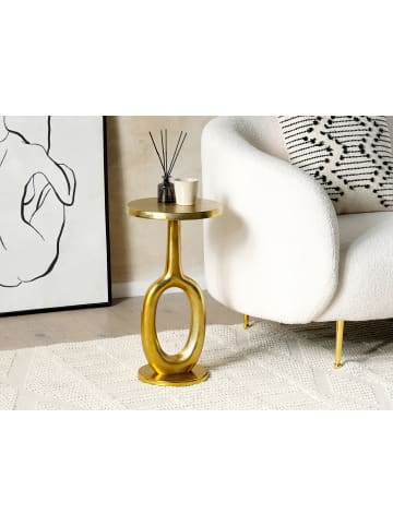 Beliani Beistelltisch APITI in Gold - (W) 29 x (H) 55 x (L) 29 cm