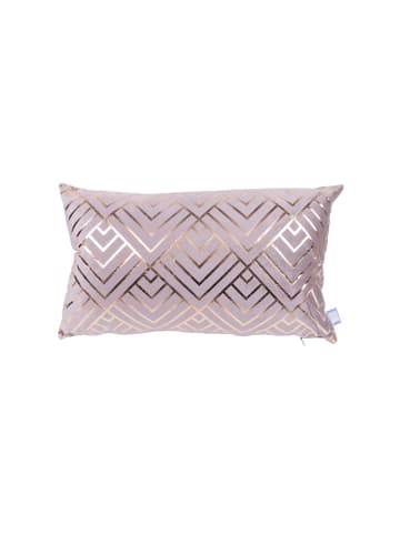 Kayoom Dekokissen Prisma 225 2er-Set in taupe - gold