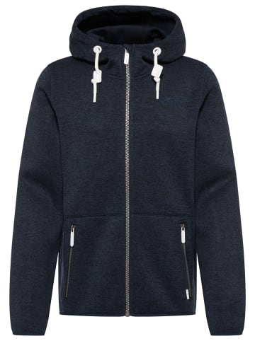 ICEBOUND Herren Strickfleecejacke in Marine Melange