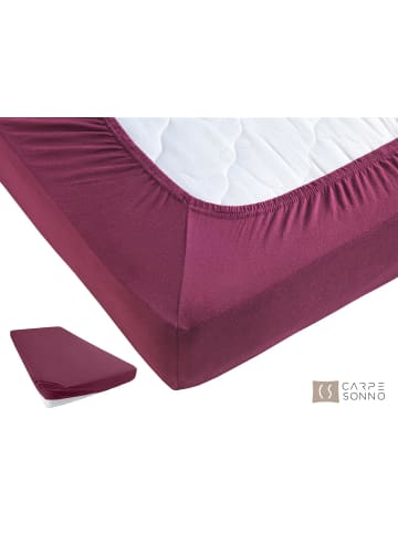 Carpe Sonno Jersey Spann Bettlaken in Bordeaux
