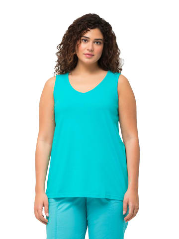 Ulla Popken Strick-Top in tiefes aqua