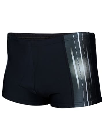 Aquarti Badehose in schwarz/grau