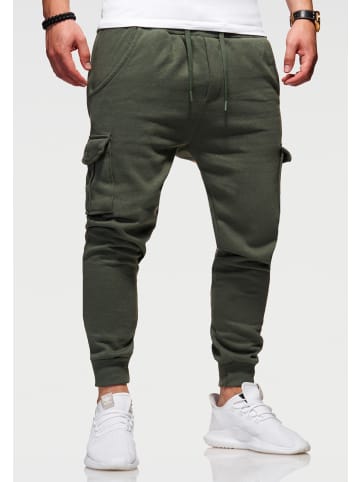 SOUL STAR Jogginghose - MPKANSAS Lange Sporthose Trainingshose mit Cargotaschen in Khaki