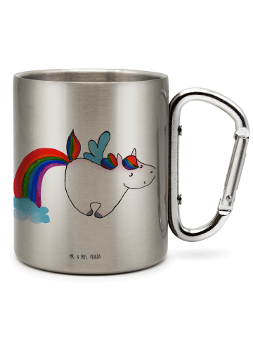 Mr. & Mrs. Panda Kaffeetasse Einhorn Fliegendes Pferd ohne Spruch in Silber