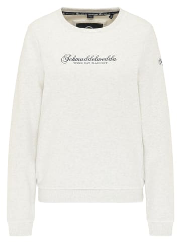 Schmuddelwedda Sweatpullover in Wollweiss Melange