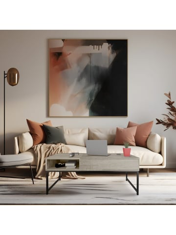 relaxdays Couchtisch in Dunkelbraun - (B)110 x (H)45 x (T)50 cm