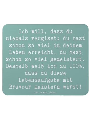 Mr. & Mrs. Panda Maus-Pad Spruch Trost Erinnerungen mit Spruch in Meeresbrise