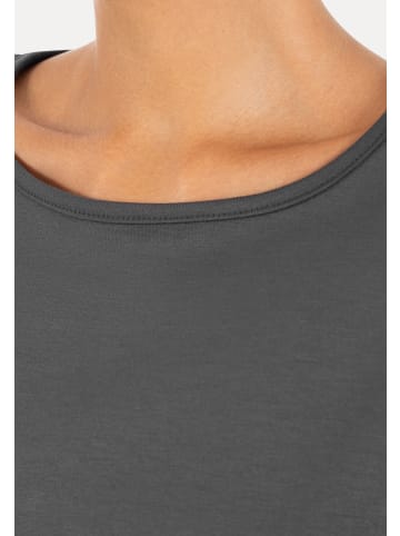 SMILODOX Crop Shirt Jorina in Anthrazit