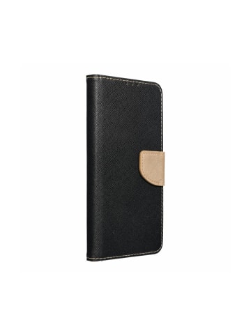 COFI 1453 Buch Tasche "Fancy" Standfunktion kompatibel mit iPhone 16 Pro Max Schwarz-Gold in Schwarz-Gold