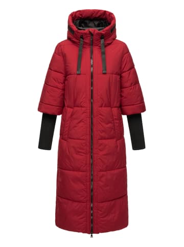 Navahoo Steppmantel Ciao Miau XIV in Dark Red