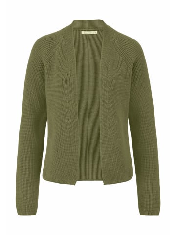 Hessnatur Strickjacke Regular in moos