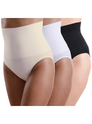 Yenita® 3er Set Seamless Form-Slip Figurformender Taillenslip in gemischt