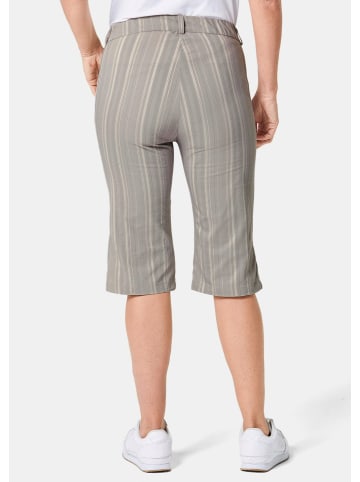 GOLDNER Kurzgröße:  Bermuda in elastischer Ware in zement