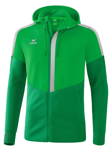 erima Squad Trainingsjacke mit Kapuze in fern green/smaragd/silver grey