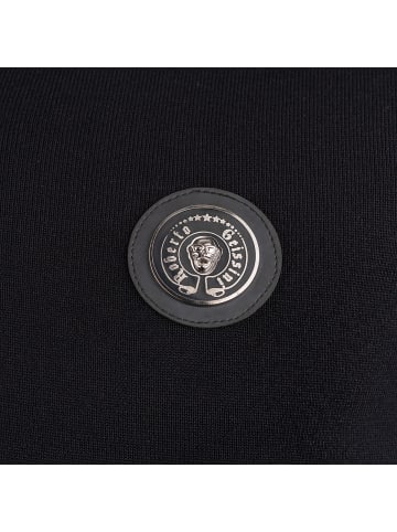 Roberto Geissini Luxury Strick Polo Schwarz