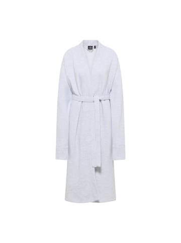 Sansibar Unisex-Bademantel Hausmantel in Silber, Größe M/L