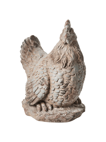 Beliani 1er-Set Gartenfigur SPECCHIA in Beige/Weiß