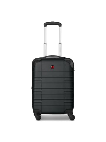 Wenger Amplar Evo 4 Rollen Kabinentrolley S 53 cm mit Dehnfalte in black