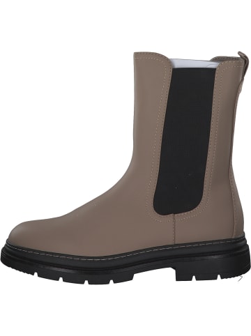 Tamaris Chelsea Boots in Taupe/Black