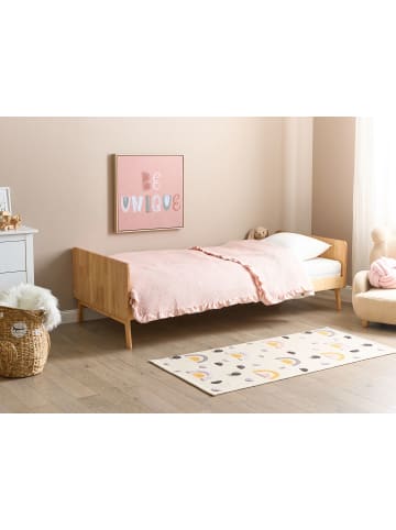 Beliani Einzelbett BONNAC in Braun - (W) 95 x (H) 60 x (L) 210 cm